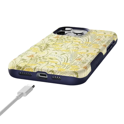 Boho Blooms | Golden Floral Case iPhone Case get.casely