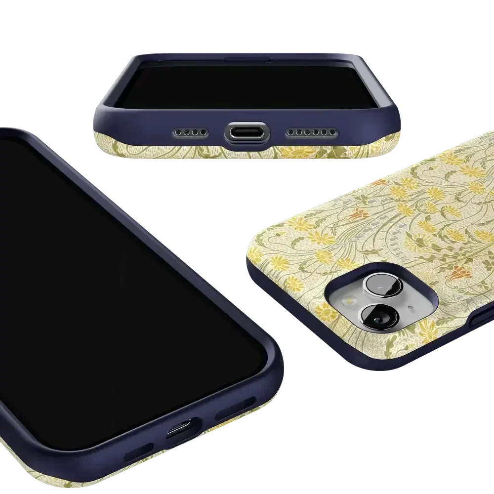 Boho Blooms | Golden Floral Case iPhone Case get.casely