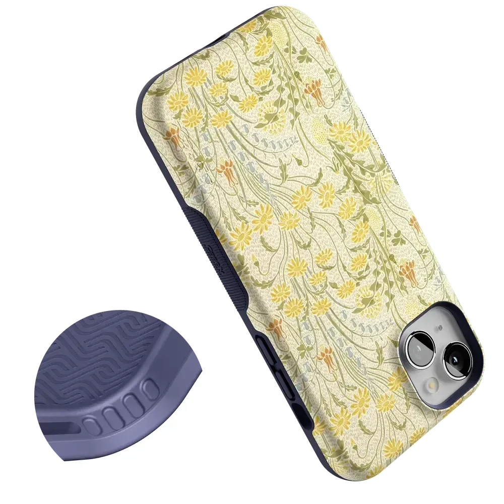 Boho Blooms | Golden Floral Case iPhone Case get.casely