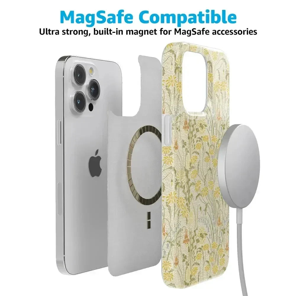 Boho Blooms | Golden Floral Case iPhone Case get.casely