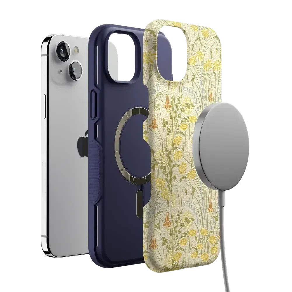 Boho Blooms | Golden Floral Case iPhone Case get.casely