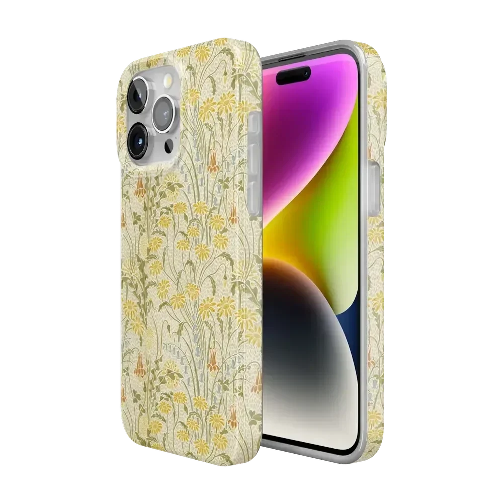 Boho Blooms | Golden Floral Case iPhone Case get.casely