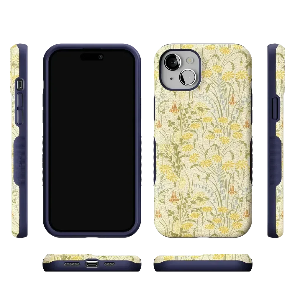 Boho Blooms | Golden Floral Case iPhone Case get.casely