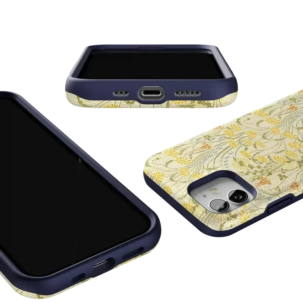 Boho Blooms | Golden Floral Case iPhone Case get.casely