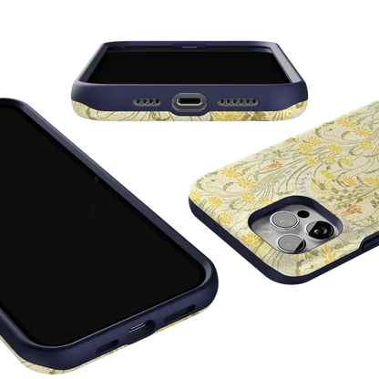 Boho Blooms | Golden Floral Case iPhone Case get.casely