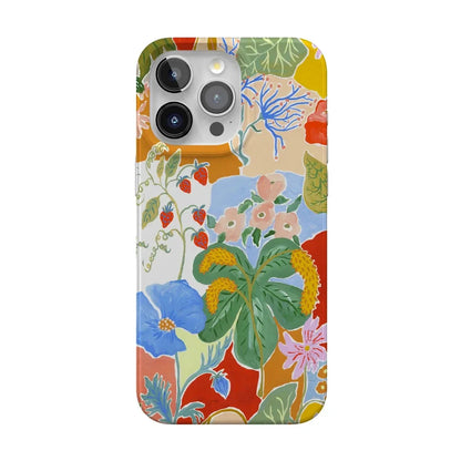 Botanical Blooms | Floral Patchwork Case iPhone Case get.casely Classic + MagSafe® iPhone 15 Pro Max