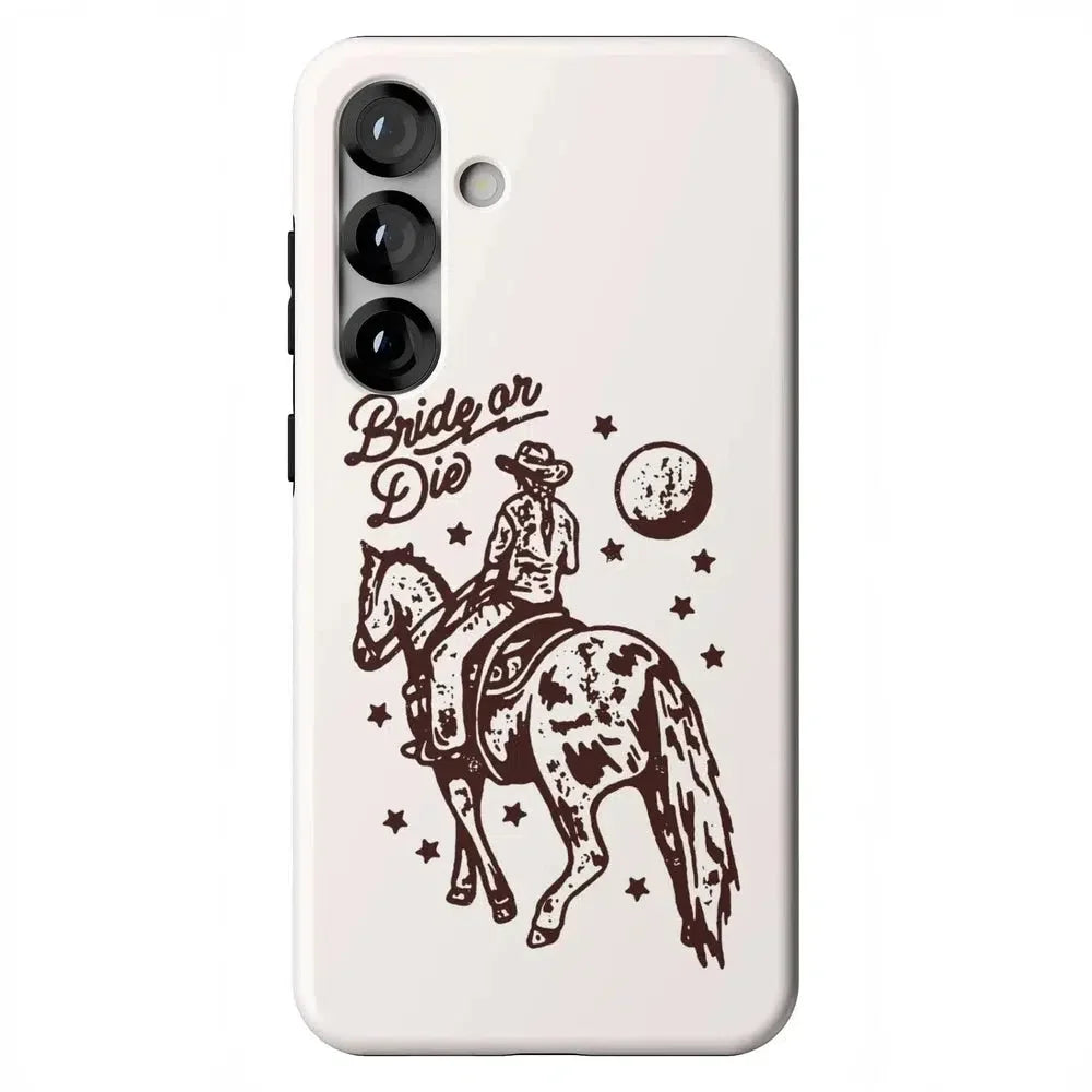 Bride or Die | Rodeo Bachelorette Case Phone Case Casetry Essential + MagSafe® Galaxy S25 Plus