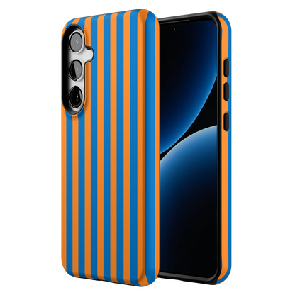 Go New York | Blue & Orange Stripes Case