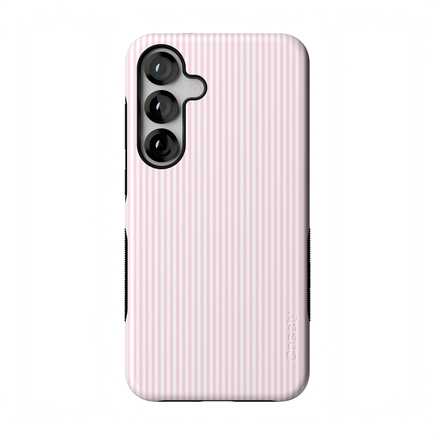 Stripes and the City | Light Pink Pinstripe Case - Galaxy S25 Plus