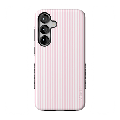 Stripes and the City | Light Pink Pinstripe Case - Galaxy S25 Plus