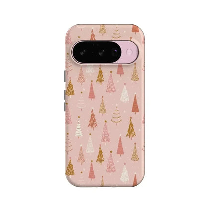 Bubblegum Forest | Christmas Tree Case Phone Case Casetry Essential + MagSafe® Google Pixel 10