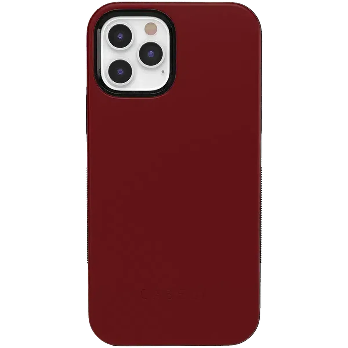 Burgundy Red on Black | Ultra-Protective Bold Case iPhone Case get.casely Bold iPhone 12 Pro Max