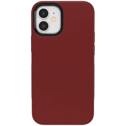 Burgundy Red on Black | Ultra-Protective Bold Case iPhone Case get.casely Bold iPhone 12 Mini