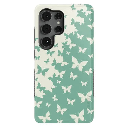 Butterfly Effect | Sage Colorblock Samsung Case Samsung Case Casetry Bold Flex + MagSafe® Galaxy S25 Ultra