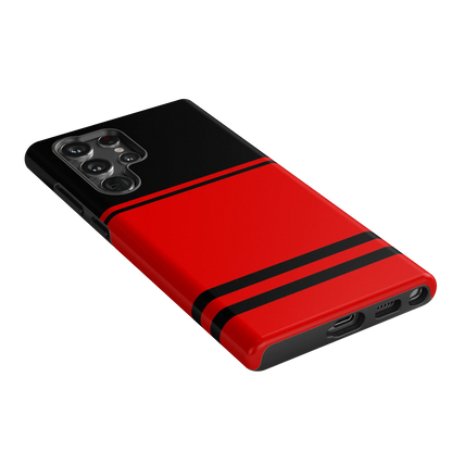 Storm Warning | Black & Red Stripes Case