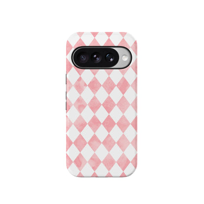 Queen of Diamonds | Pink Watercolor Case