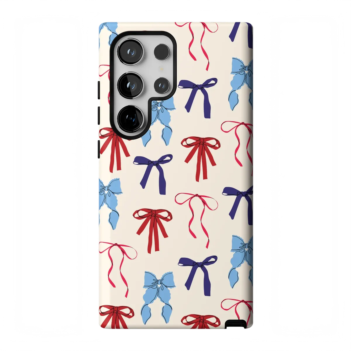 American Girlie | Red White & Blue Bows Case - Galaxy S24 Ultra