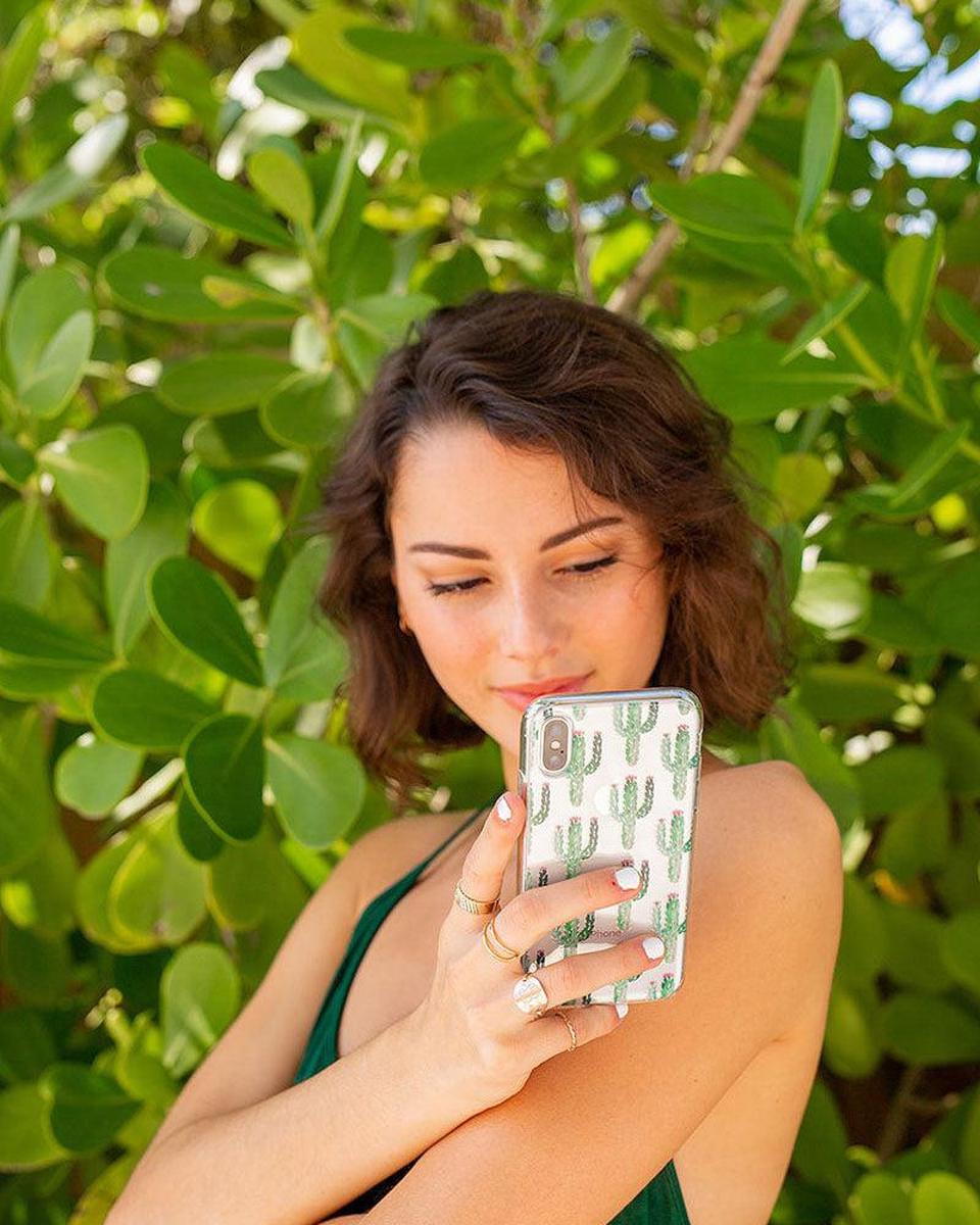 Cactus Patterned Clear Floral Samsung Case Samsung Case get.casely