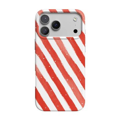 Candy Cane Lane | Peppermint Stripes Case Phone Case Casetry Classic + MagSafe® iPhone 17 Pro Max
