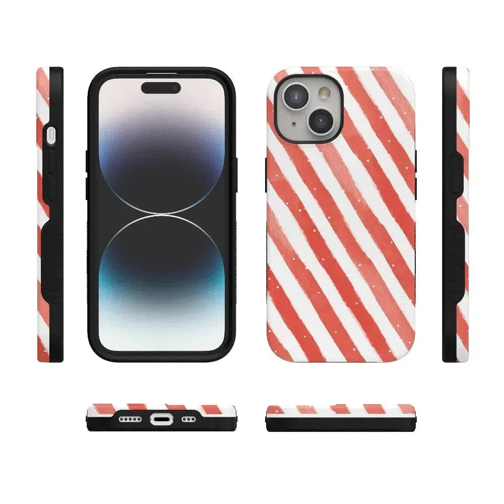 Candy Cane Lane | Peppermint Stripes Case Phone Case Casetry