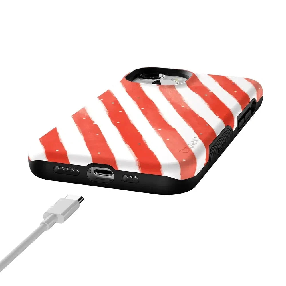 Candy Cane Lane | Peppermint Stripes Case Phone Case Casetry