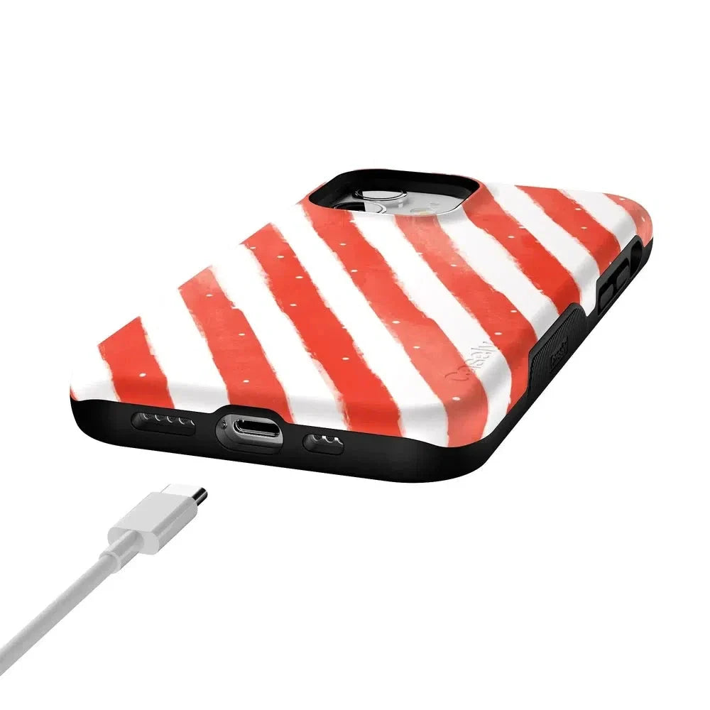 Candy Cane Lane | Peppermint Stripes Case Phone Case Casetry