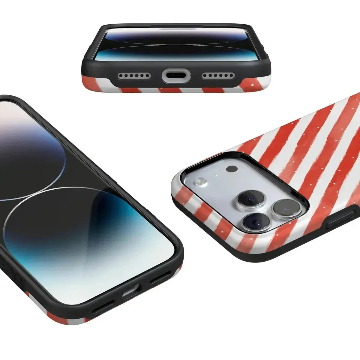 Candy Cane Lane | Peppermint Stripes Case Phone Case Casetry