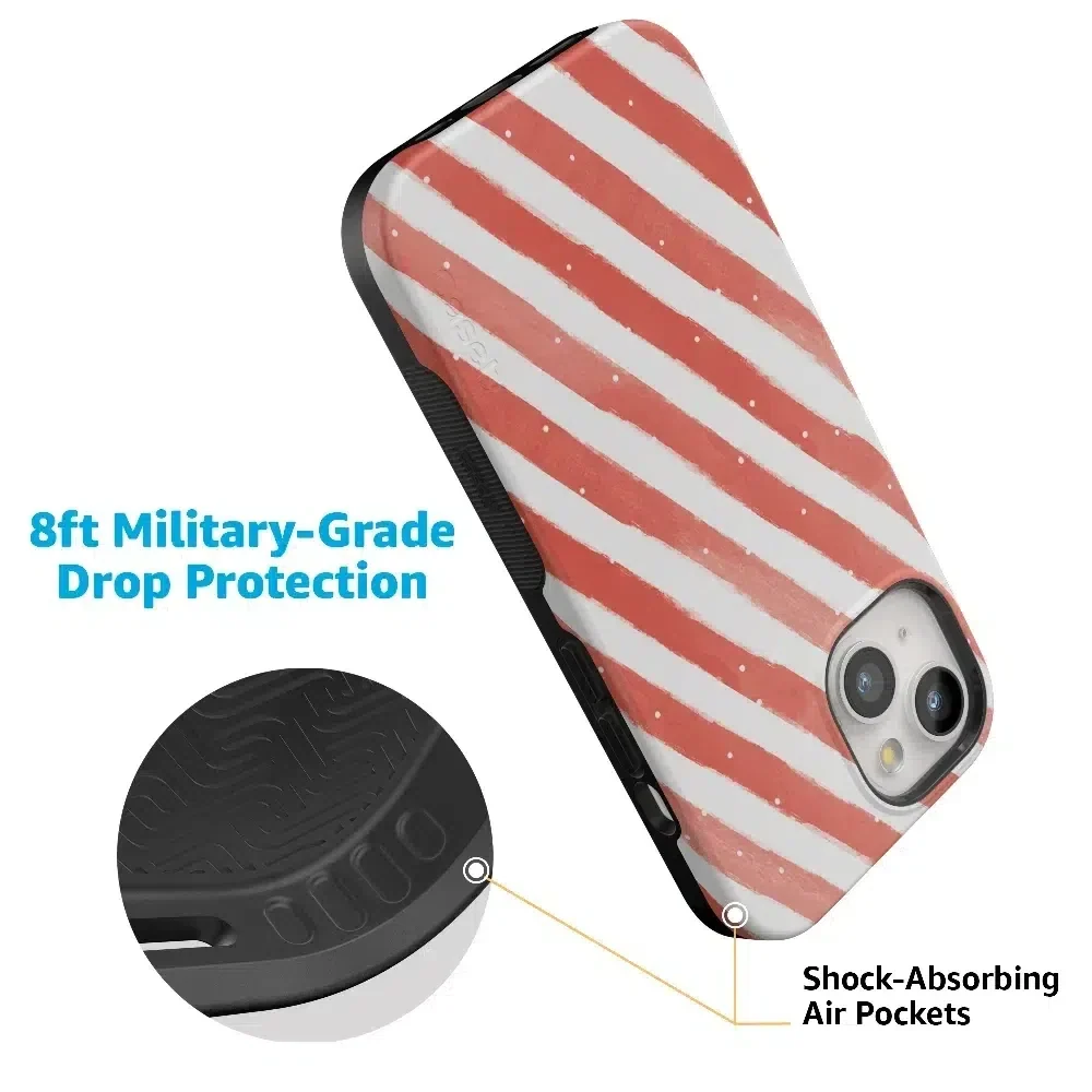 Candy Cane Lane | Peppermint Stripes Case Phone Case Casetry