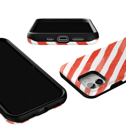 Candy Cane Lane | Peppermint Stripes Case Phone Case Casetry