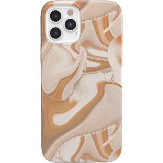 Caramel Delight | Marble Swirl Case iPhone Case get.casely Classic iPhone 12 Pro Max