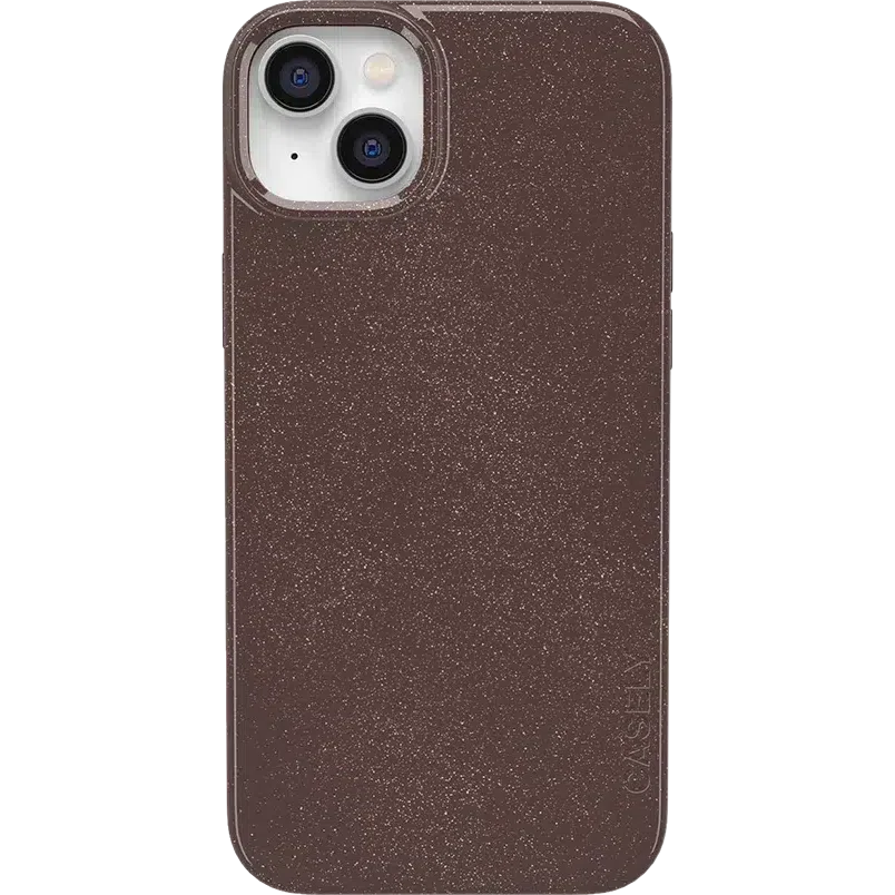 Cedar Trail | Brown Enchanted Shimmer Case iPhone Case get.casely Classic + MagSafe® iPhone 14 Plus