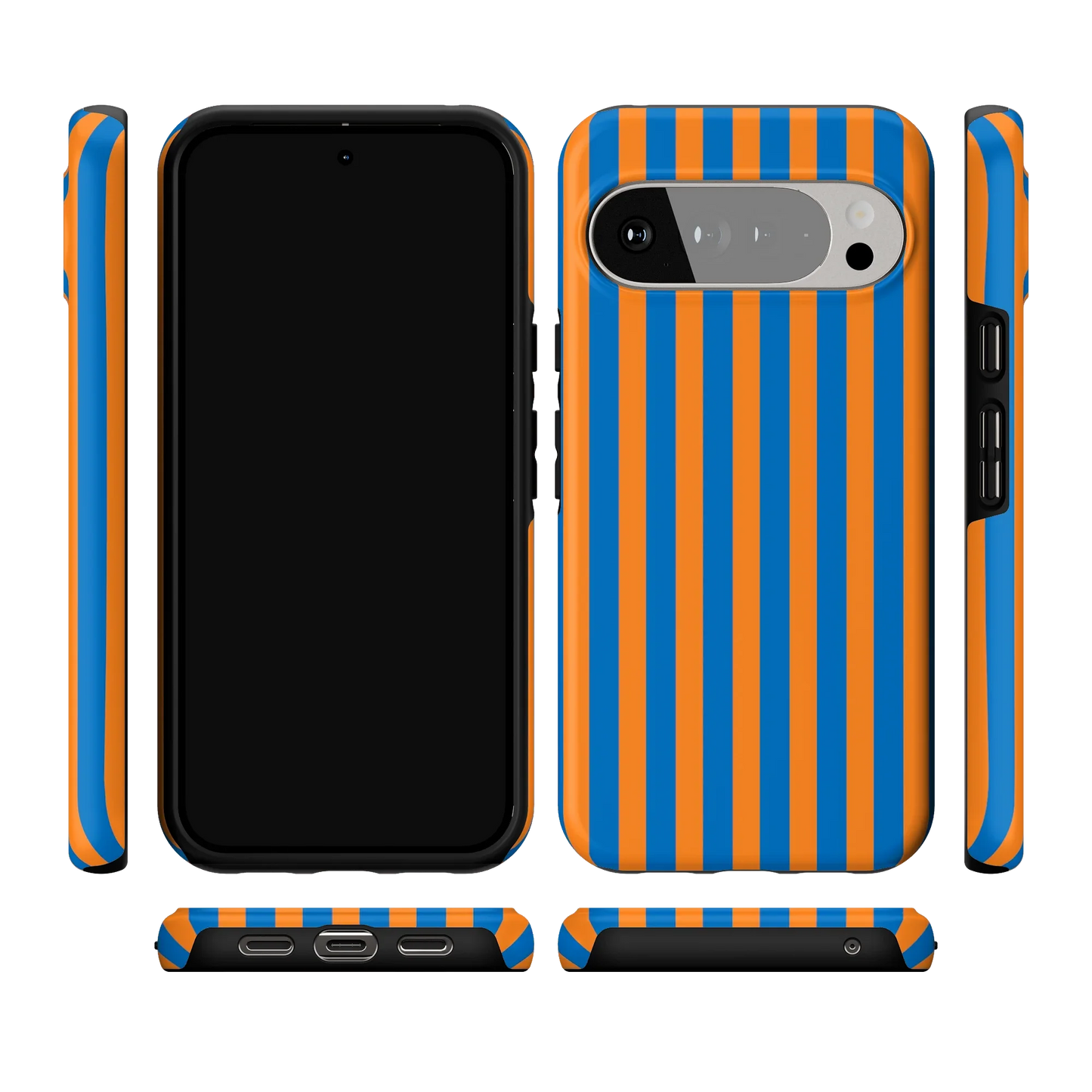 Go New York | Blue & Orange Stripes Case