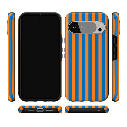 Go New York | Blue & Orange Stripes Case