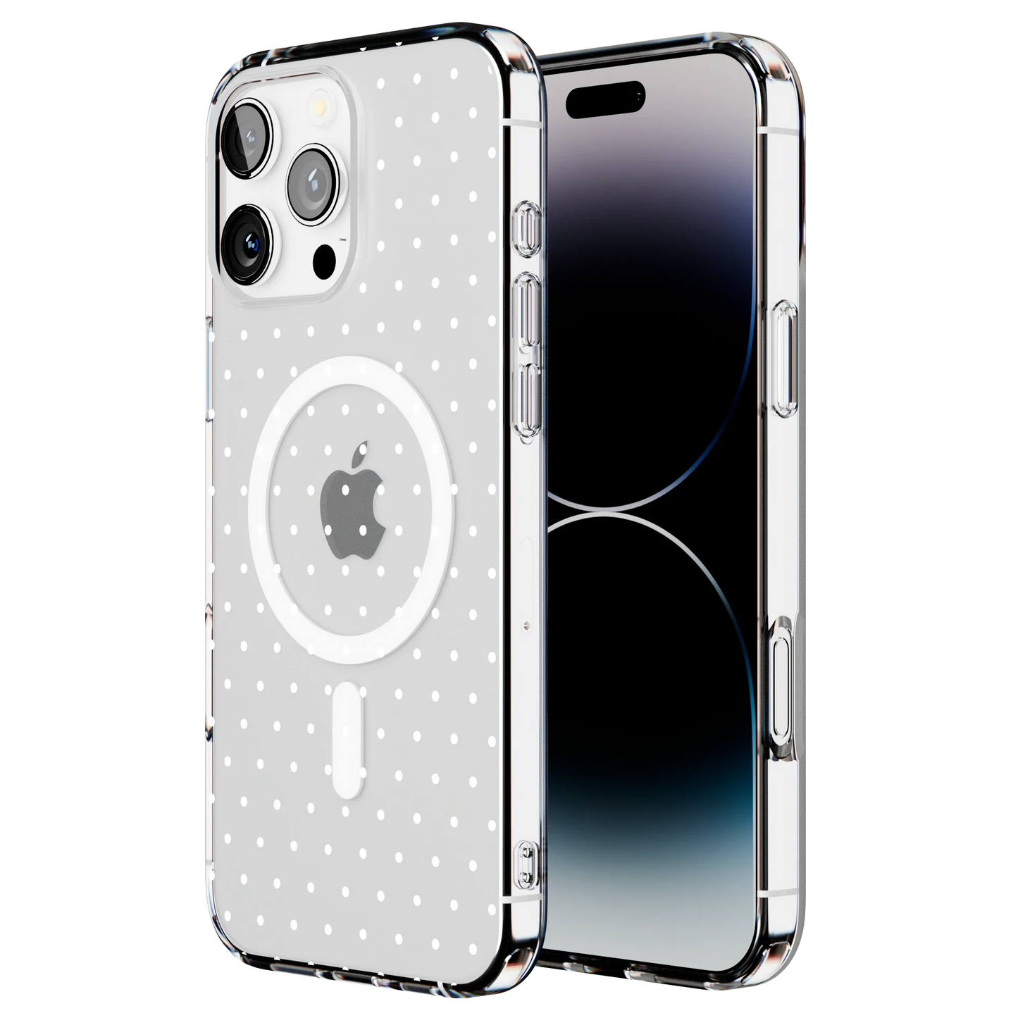 On the Dot | White Polka Dot Case