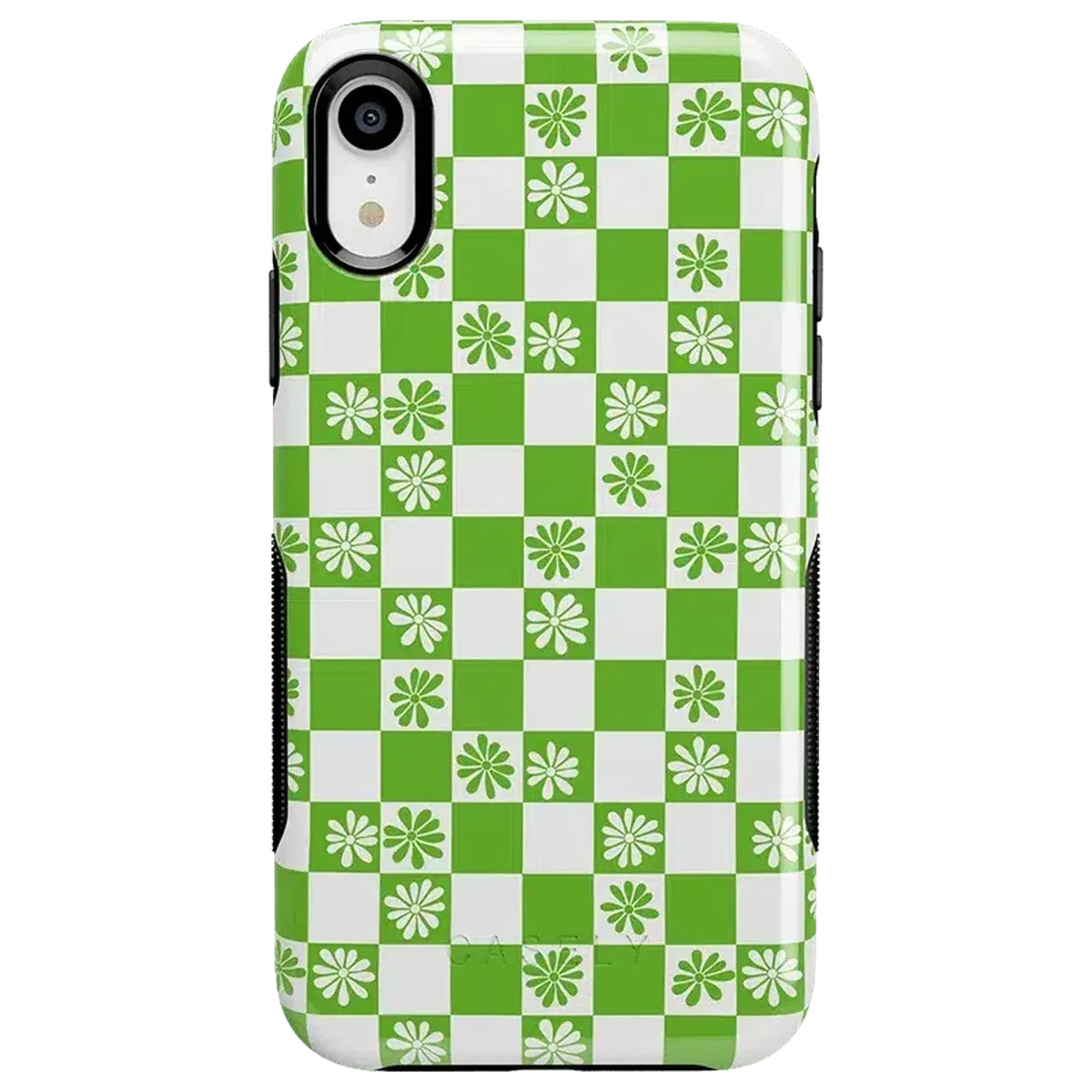 Check Mate | Daisy Checkerboard Floral Case iPhone Case get.casely Bold iPhone XR