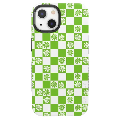 Check Mate | Daisy Checkerboard Floral Case iPhone Case get.casely Bold + MagSafe® iPhone 13