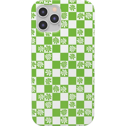 Check Mate | Daisy Checkerboard Floral Case iPhone Case get.casely Classic iPhone 12 Pro Max