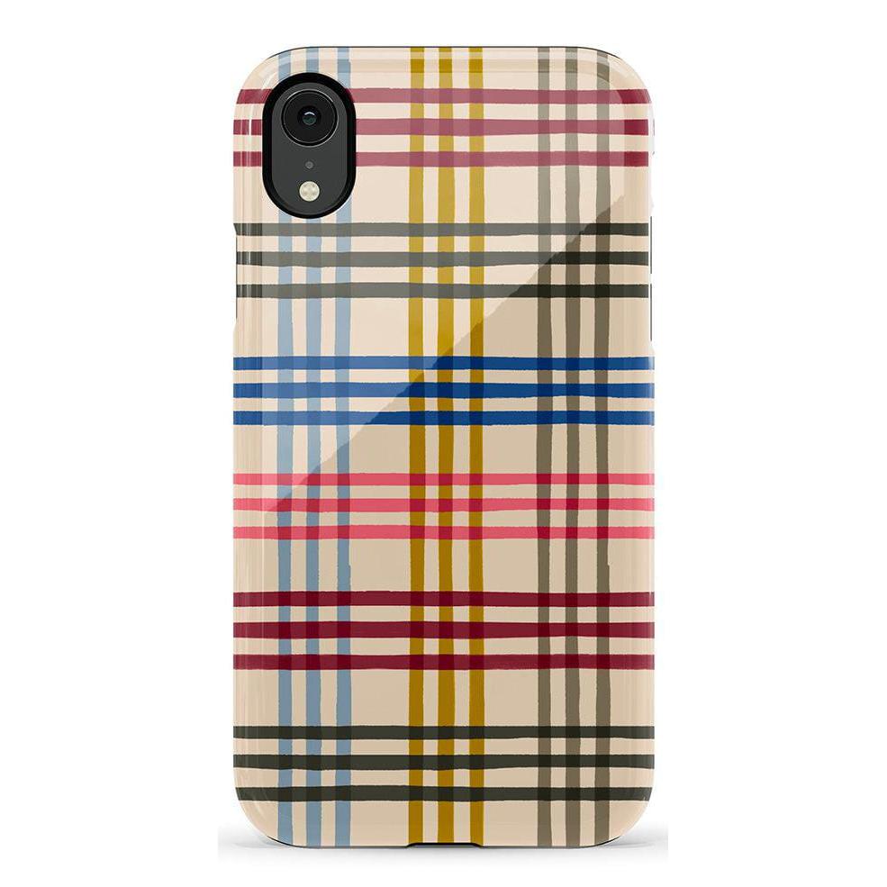 Colorful Plaid | Kitty and Vibe Holiday Case Phone Case Casetry Essential iPhone XR