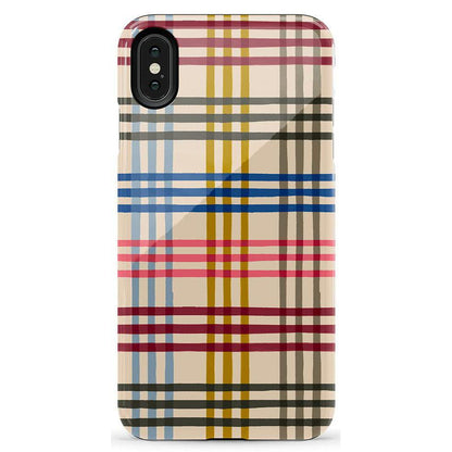 Colorful Plaid | Kitty and Vibe Holiday Case Phone Case Casetry Essential iPhone XS Max