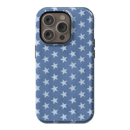 Coastal Blues | Denim Stars Case Phone Case Casetry Essential + MagSafe® iPhone 14 Pro