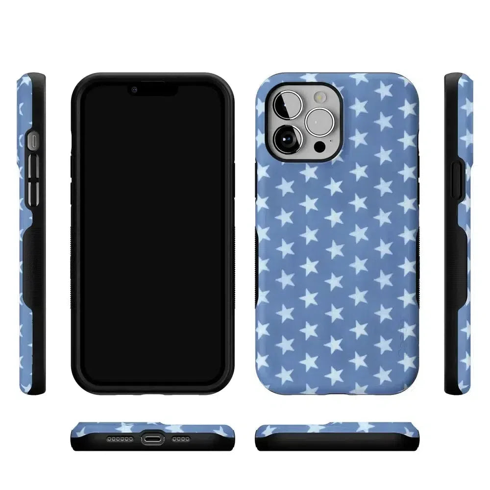 Coastal Blues | Denim Stars Case Phone Case Casetry