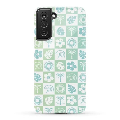 Coastal Checkers | Pura Vida Case iPhone Case get.casely Essential Galaxy S21 Ultra