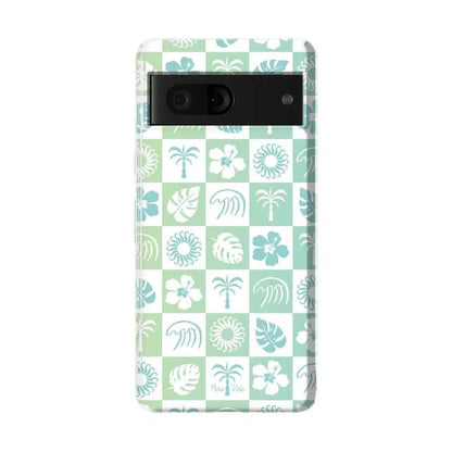 Coastal Checkers | Pura Vida Case iPhone Case get.casely Essential Google Pixel 7