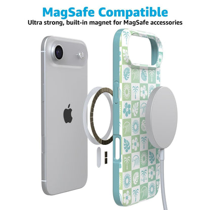 Coastal Checkers | Pura Vida Case iPhone Case get.casely