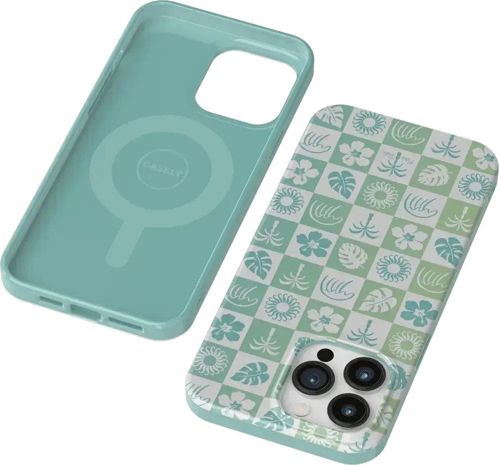 Coastal Checkers | Pura Vida Case iPhone Case get.casely