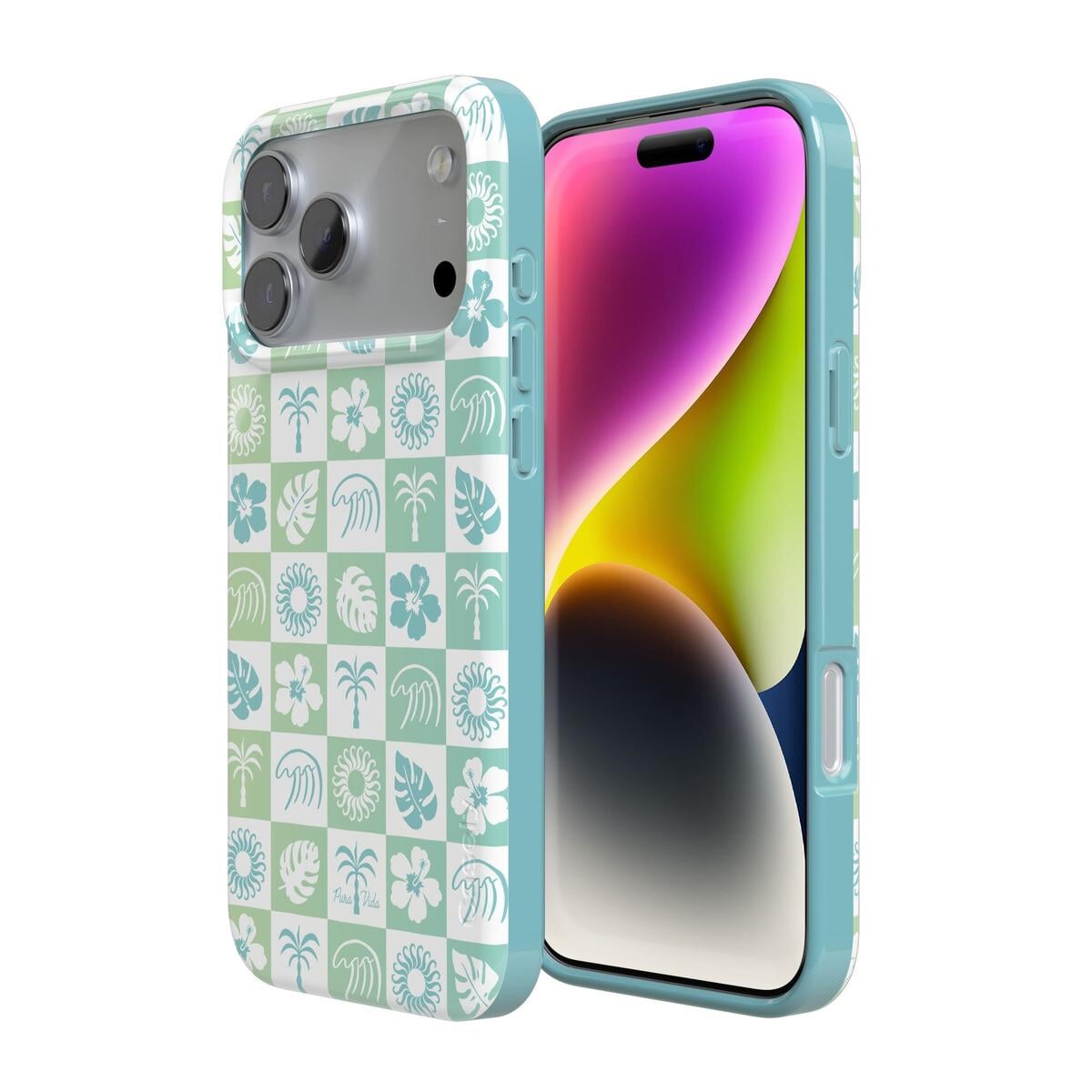 Coastal Checkers | Pura Vida Case iPhone Case get.casely