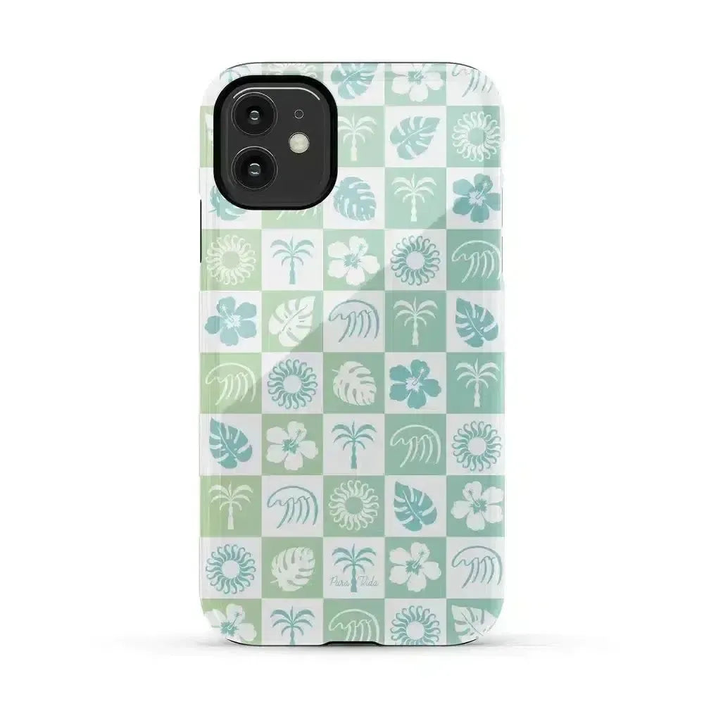 Coastal Checkers | Pura Vida Case iPhone Case get.casely