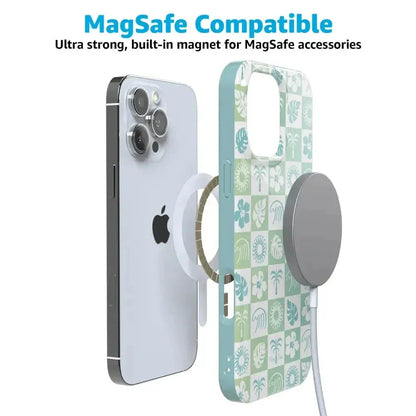 Coastal Checkers | Pura Vida Case iPhone Case get.casely