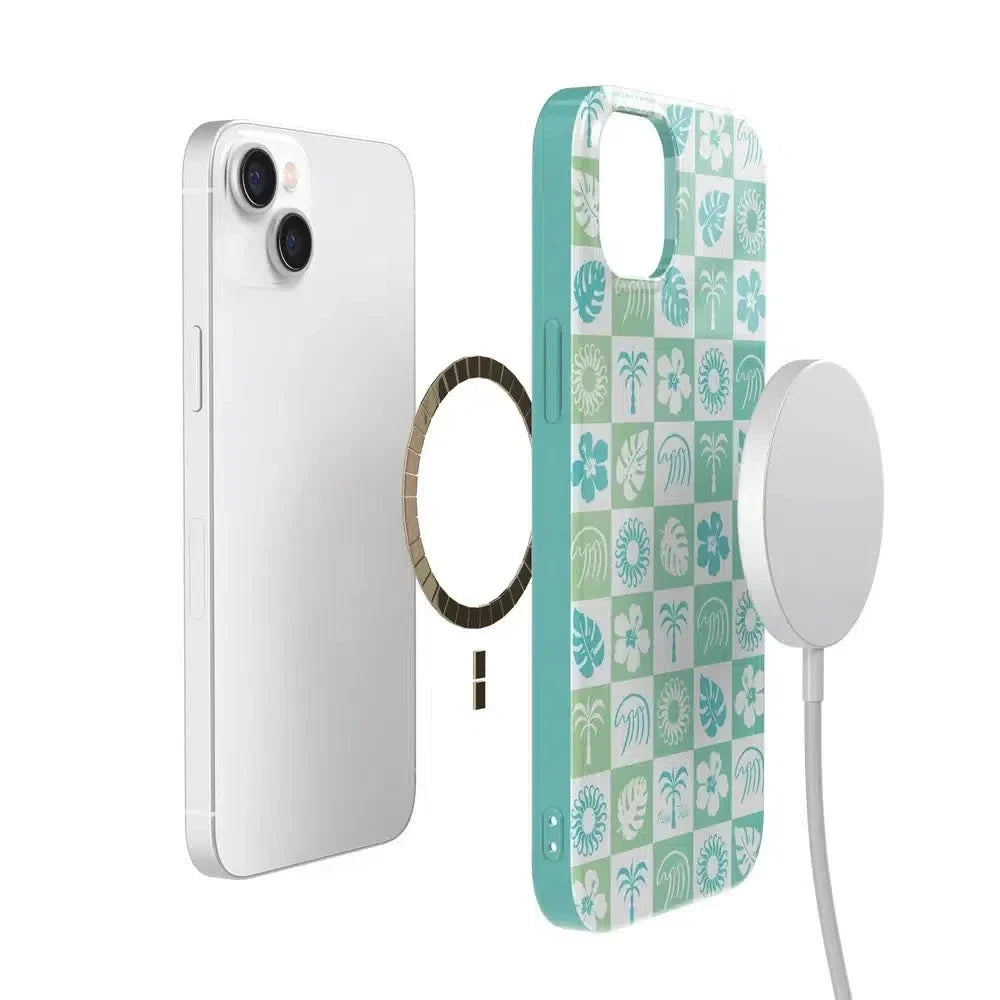 Coastal Checkers | Pura Vida Case iPhone Case get.casely