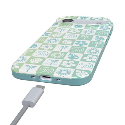Coastal Checkers | Pura Vida Case iPhone Case get.casely